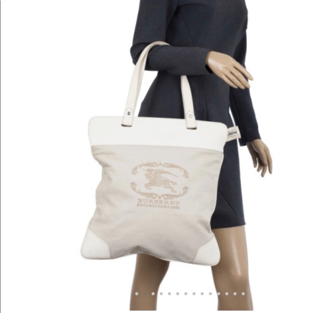 Burberry canvas tote